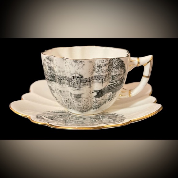 Antique HL Whitcomb Teacup And Saucer Excellent Cond 1888-89 Gilded - Picture 1 of 8